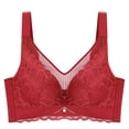 thumbnail image 1 of Abcnature Bras for Women Solid Steel Rings Lace Pad Gathering Daily Bras Soutien-gorge Pour Femmes, 1 of 2