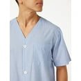 thumbnail image 3 of Fruit of the Loom mens Broadcloth Short Sleeve Top and Long Pants Pajama Set, 3 of 7
