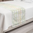 thumbnail image 2 of Geometric Bed Runner, Colorful Pattern with Horizontal Torsion Effect Abstract Waves in Pastel Colors, Decorative Accent Bedding Scarf for Hotels Homes and Guestrooms, Queen, Multicolor, by Ambesonne, 2 of 2