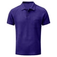 thumbnail image 3 of LTTVQM Mens Breeze Capri Polo Shirt Beer Belly Belly Collar Shirts for Golf Business Casual 2026 Summer Quick Dry Golf Shirts Purple M, 3 of 6