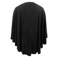 thumbnail image 5 of BUWTTED Women's Elegant Shawl Wraps Soft Open Front Poncho Sweater for Spring Fall Winter Black One Size, 5 of 5