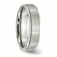 thumbnail image 4 of Stainless Steel Grooved Edge 6mm Brushed and Polished Band, 4 of 11