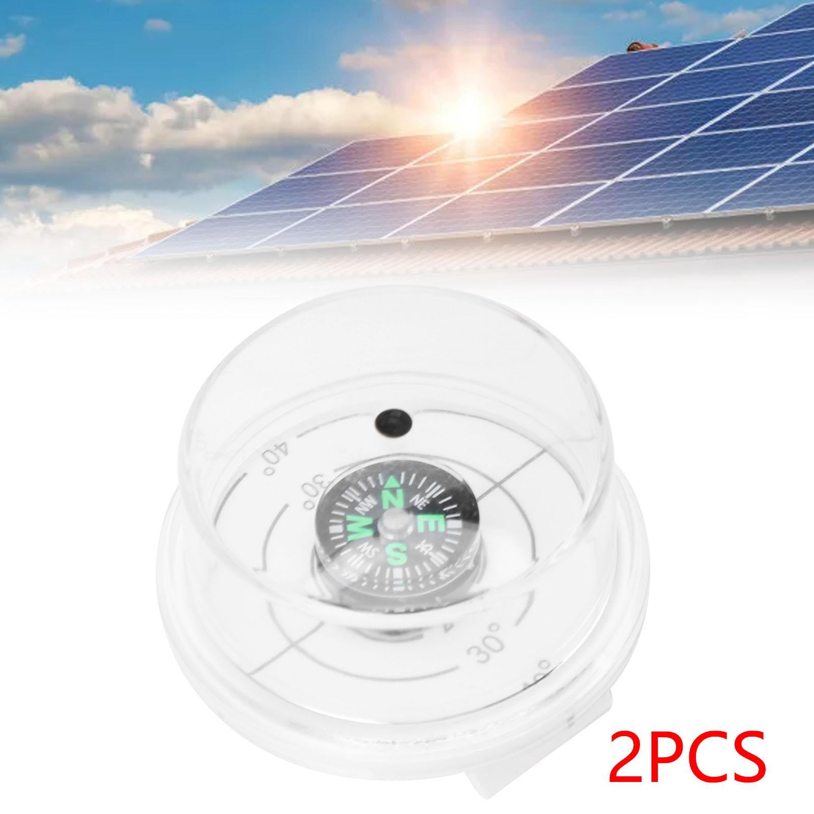 TISHITA Solar Angle Guide, Solar Inclinometer with Compass, Install to Solar Panel Alignment Tool Sun Angle Sun Angle 2pcs