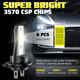 thumbnail image 3 of Compatible con Mercedes-Benz SL500 2003 2004 2005 2006 Kit de bombillas LED para faros (combo de luz alta y baja) (Paquete de 4), blancas 6500K 10,000LM súper brillantes, plug and play, 3 of 10