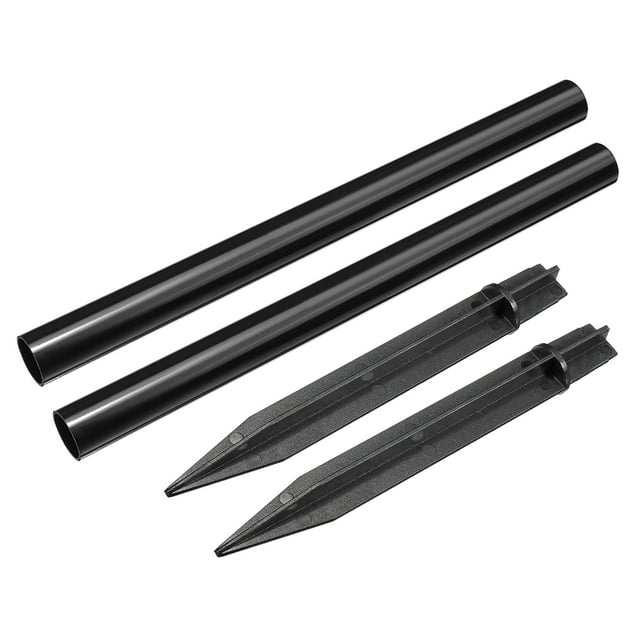Unique Bargains Plastic Ground Spikes 8.2 Inch Landscape Stakes with Extension Pole Light Replacement for Solar Torch Lamps of Garden Pathway, 2 Set