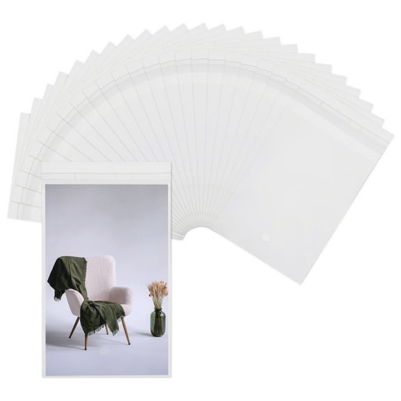 200 Pack - 3 x 5 Inch Clear Resealable Cello Bags Plastic Poly Bag Fits Photos, Cards and Envelopes, Bracelet Packaging, Party Treat Bags