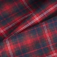 thumbnail image 6 of Shirts For Men Casual Plaid Long Sleeve Button Down Lapel Cardigan Blouses With Double Pockets Holiday Loose Fall Tops Red XL, 6 of 9
