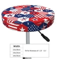 thumbnail image 4 of KLL American Stars2 Round Bar Chair Cushion Cover 14 inch ,Bar Stool Protector with Elastic, Soft Washable, 4 of 6