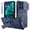 Blue, variant on TECH CIRCLE Rugged Phone Case for Moto G 2025/2026 and Moto G Play 2026, with Wrist Strap, Built-in Sliding Camera Cover, Kickstand, Hard Shell Protective Lightweight Cover, Black