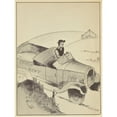 thumbnail image 2 of Vernon Winslow 12x14 Black Ornate Wood Framed Double Matted Museum Art Print Titled: Country Life Stories; Some Rural Community Helpers Pl4 (1938), 2 of 5