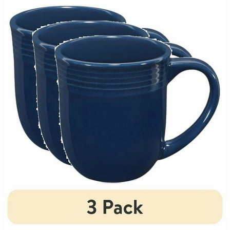 (3 pack) Mainstays Chiara Stoneware 16.5-oz Navy Mug