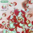thumbnail image 3 of Paquete de 1200 Lentejuelas en Forma de Concha, 100g Lentejuelas Sueltas [Rojo AB], 3 of 6