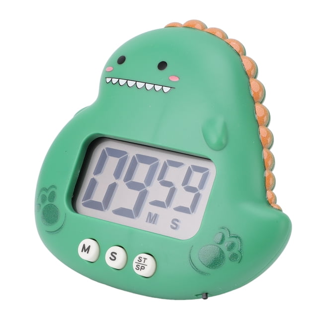 Lindo Temporizador De Dinosaurio Pantalla LCD Grande Temporizador De Alarma Fuerte Digital Temporizador De Clase Visual Temporador Visual Para El Aula Para El Estudio De La