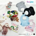 thumbnail image 6 of ToeZee Silicone Baby Bibs - Food Grade, BPA Free Material Easy to Wipe and Clean Adjustable Size - 2 Pack, 6 of 6
