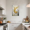 thumbnail image 3 of ZHONGYUTONG Wine Canvas Wall Art for Kitchen Prints Yellow Wine Glass Picture Modern Kitchen Restaurant Dinning Room Bar Wall Decor Framed (12.00" x 18.00"), 3 of 5