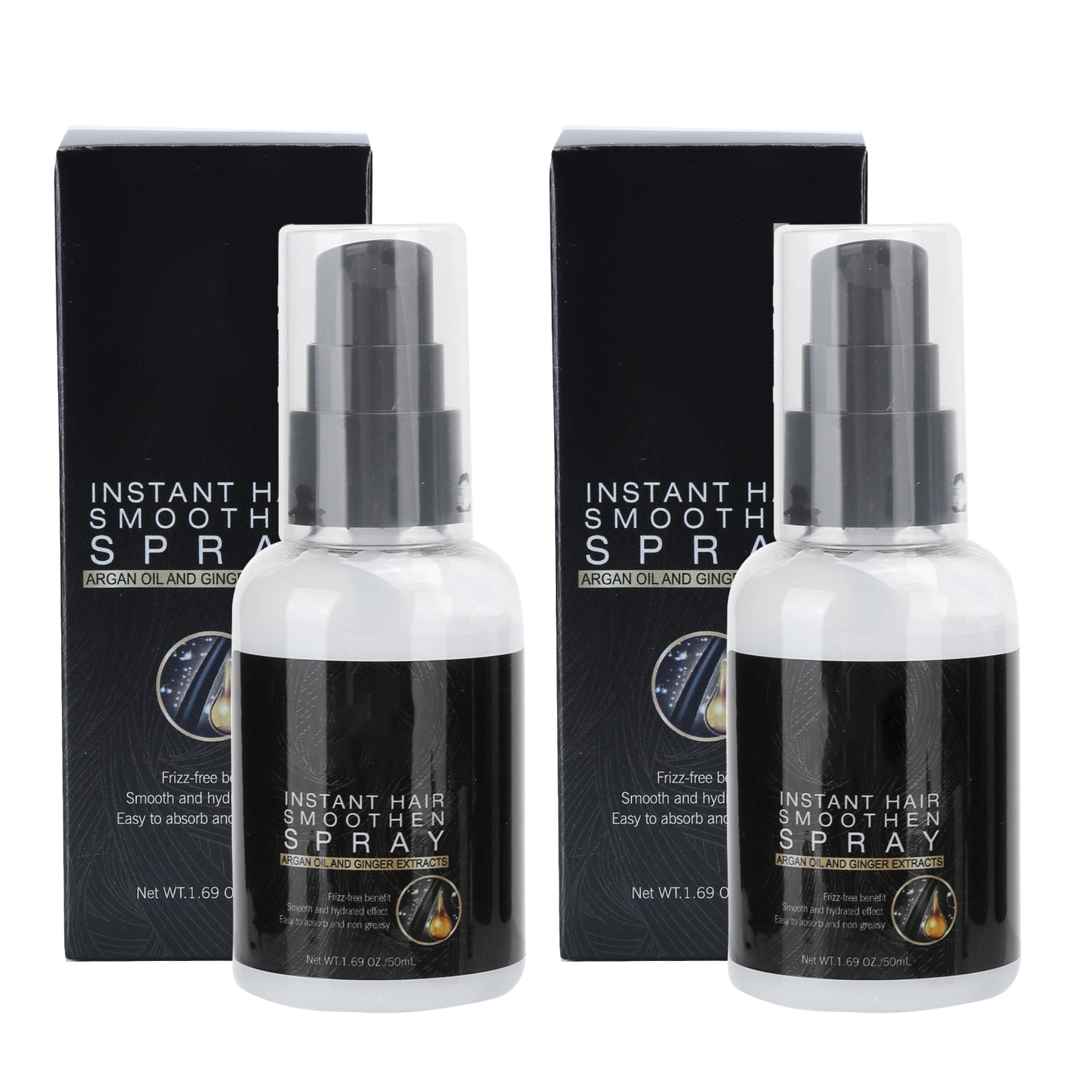 renlinPURC 2pcs Hair Smoothing Spray Fluffy