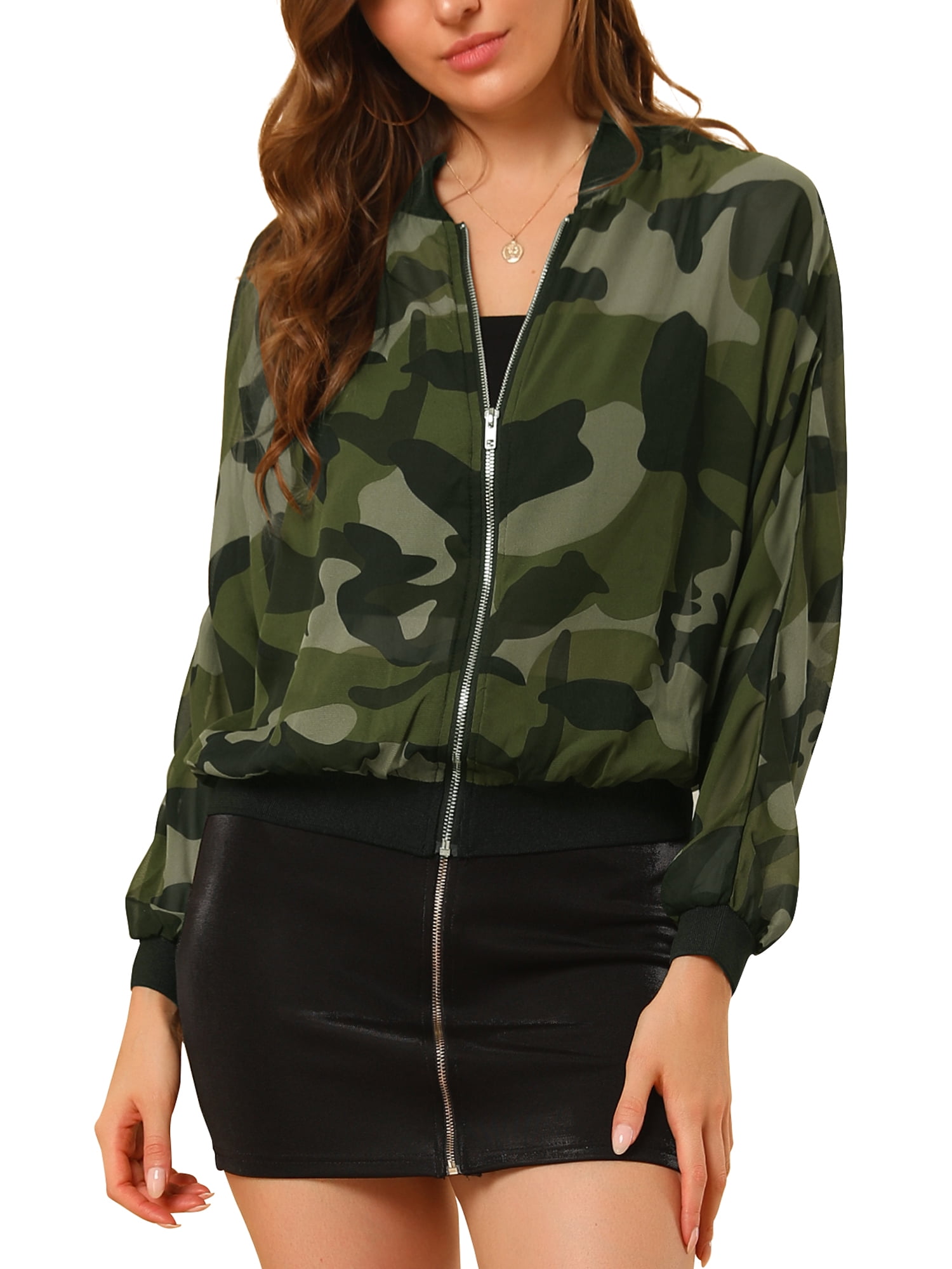 Full Zipper Short Utility Jacket 