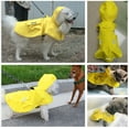 thumbnail image 7 of Waterproof Dog Raincoat, Adjustable Reflective Lightweight Pet Rain Clothes with Poncho Hood (Large, Yellow), 7 of 7