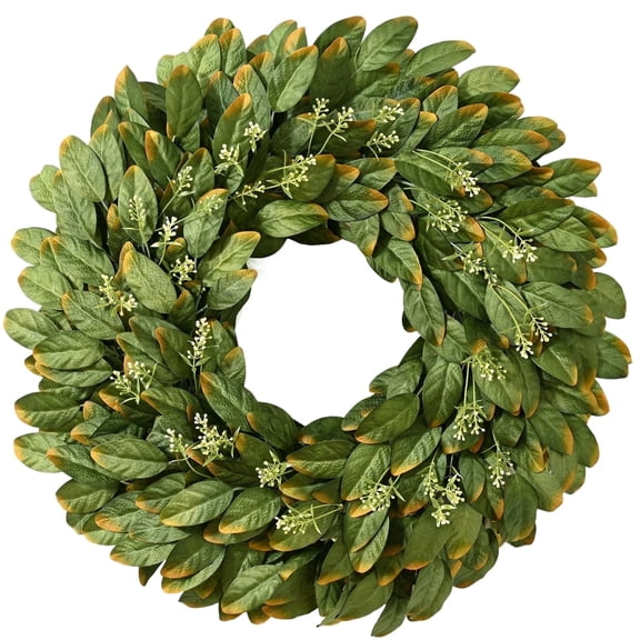 Yastouay 26" Fall Wreaths for Front Door ,Artificial Wreath with Eucalyptus Outdoor Fall Decor Thanksgiving Day