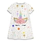 thumbnail image 2 of Vestido de princesa de manga corta blanco de verano para niña, vestidos de fiesta de unicornio para bebé, ropa para niños de 2 a 8 años, regalos de cumpleaños, 2 of 5