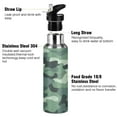 thumbnail image 3 of Yayeee 33oz Double Wall Stainless Steel Water Bottle with Flip Straw, Forest Camouflage Pattern, 3 of 7