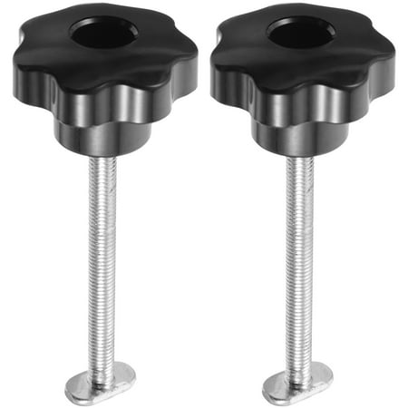 

Hongchegh 2 Sets T-track Hold Down Clamp Multipurpose T Track Clamp Woodworking Tool