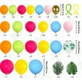 thumbnail image 2 of SKTMH Tropical Balloon Garland Arch Kit Tropical Party Decorations Hot Pink Green Yellow Balloon Arch Orange Yellow Blue Balloon Palm Leaves for Jungle Summer Beach Aloha Hawaiian Luau Party Supplies, 2 of 3