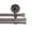 Matte Graphite-3 feet, variant on Cambria Designer Series - 3.5 Foot Custom Double Curtain Rod 1-1/8 Inch Large Diameter Non-adjustable For A Seamless Look Brackets And End Caps Brushed Finish