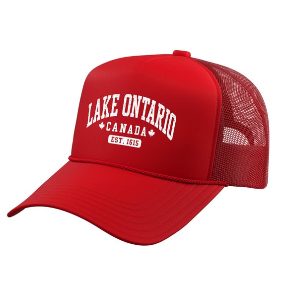 Unisex Retro Lake Ontario Baseball Cap - Vintage Graphic Trucker Hat with Classic Fit Design
