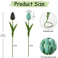 thumbnail image 2 of 10 pcs Pink Tulips Artificial Flowers Real Touch Fake Tulips Fake Flowers for Mother's Day 13.5" Faux Tulips Faux Flowers Bulk Artificial Tulips Flowers for Vase Centerpieces Home Wedding Bouquet, 2 of 5