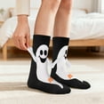 thumbnail image 6 of Funny Halloween Magnetic Holding Hands Socks for Women & Teen Girls - ‘BOO!’Hand in Hand Ghost Spooky Fun Cute Womens Novelty Crazy Funky Matching Costumes Crew Socks - Halloween Gifts Stockings, 6 of 7
