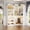 White, variant on Homieasy 56.5-inch 2-in-1 Corner Closet Organizer System with Hanging Rods and Adjustable Shelves, White