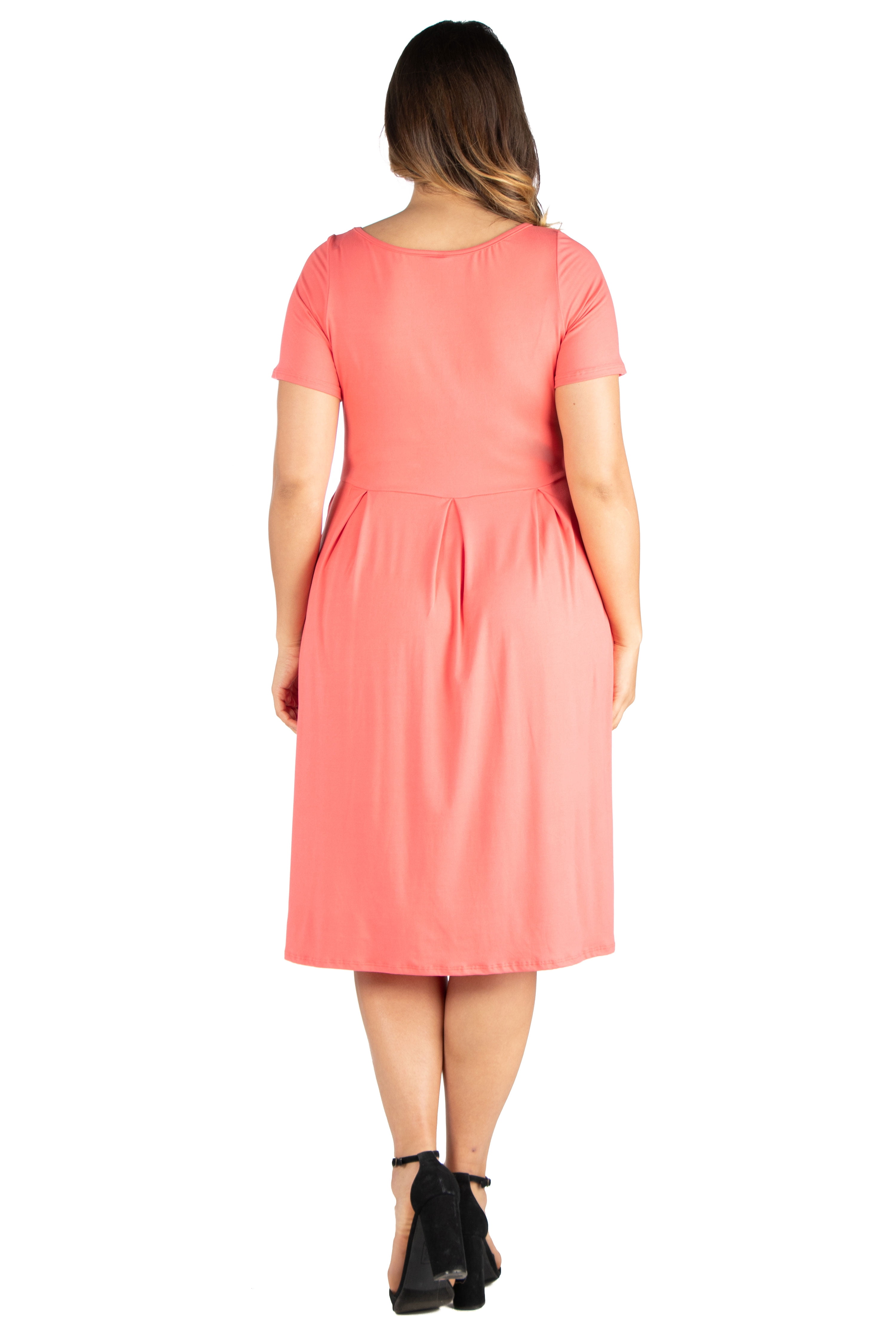 plus size skater dress with pockets
