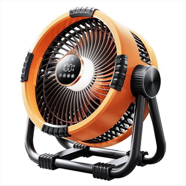 Ventilador de Camping con Gran Resistencia y Luz Multifuncional/Recargable/Control Remoto Inteligente Colgante de Doble Propósito B