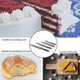thumbnail image 4 of Spatula Stainless Steel Spatula Set - 3 Pcs Straight Spatulas with 1 Angled Spatula, Cake Knife & Cake Knife, Cake Accessories, Icing Spatula Set for, 4 of 5