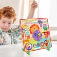 thumbnail image 4 of Wooden Calendar Circle Teaching Clock for Kindergarten Classroom, 4 of 8