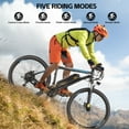 thumbnail image 3 of Elifine 26" Electric Bike for Adults 350W Electric Mountain Bike with 36V 10.4Ah Removable Battery, LCD, Lockable Suspension Fork, 5 Riding Modes, 21 Speed Commuter Ebike, UL2849, 3 of 9