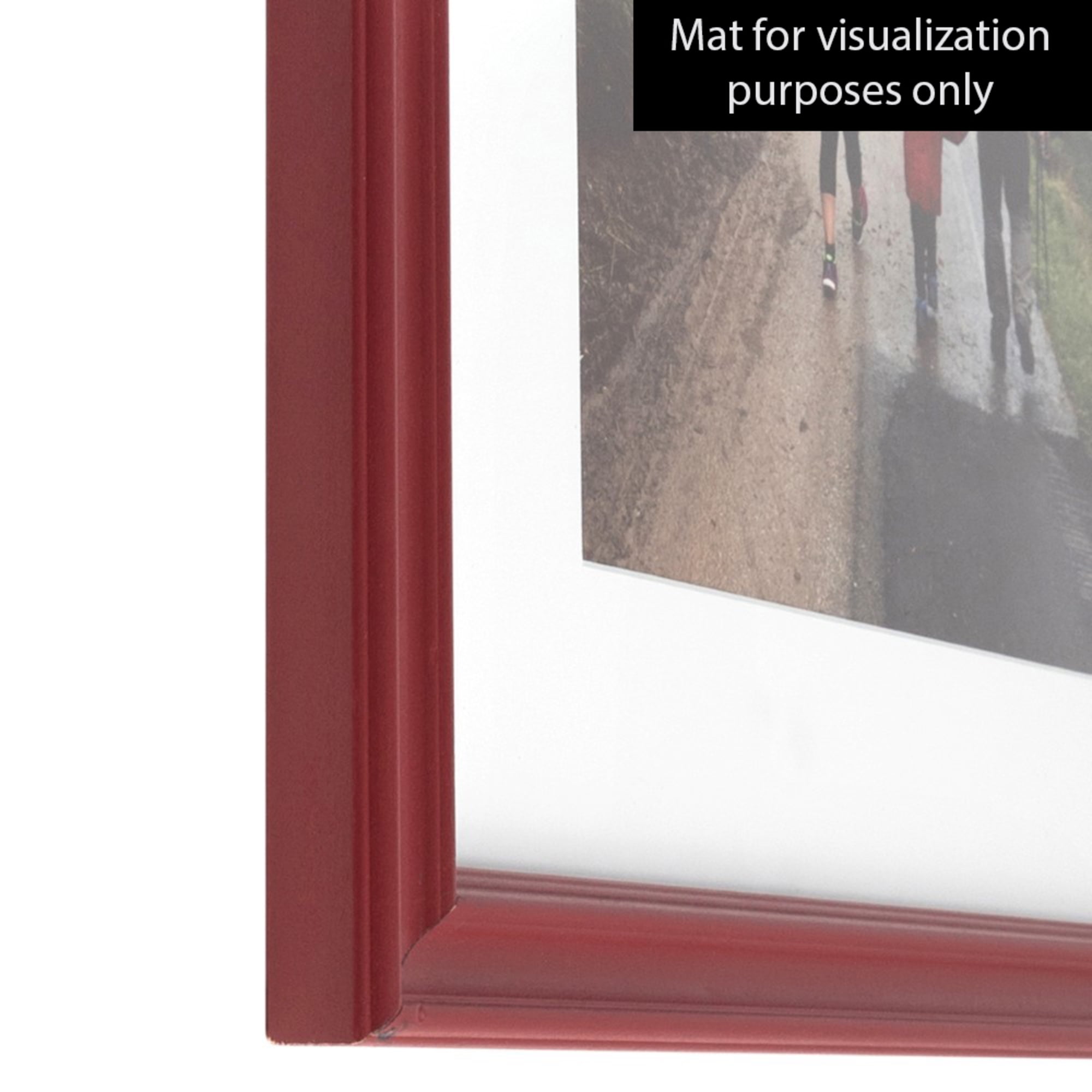 ArtToFrames Picture Frame Custom 1"  Red Stain on Oak Wood 4155 Small 