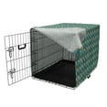 thumbnail image 3 of East Dog Crate Cover, Ethnic Japanese Fish Traditional Aquarium Animals Fins Marine Design, Easy to Use Pet Kennel Cover for Dogs, 35" x 23" x 27", Dark Turquoise Multicolor, by Ambesonne, 3 of 6