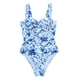 thumbnail image 1 of Gibobby Traje de baño completo mujer Traje de baño sexy con correa sin espalda y cuello en V de cintura alta para mujer(Blanco,G), 1 of 4