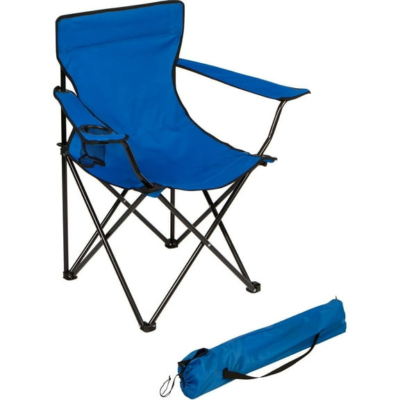 Innovations Folding Outdoor Beach Camp Chair, 18" L x 31" W x 32" H, Blue