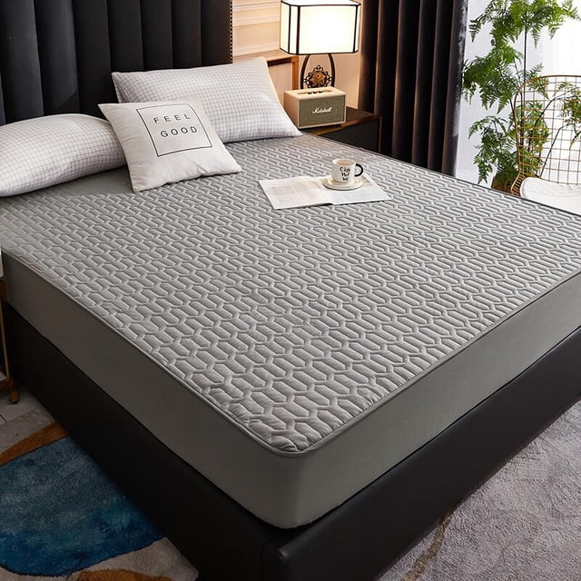 Protector de colchón grueso impermeable, sábanas ajustables, fundas de cama, almohadilla antibacteriana para cama de 150x200, 160x200, 180x200