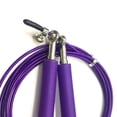 thumbnail image 2 of fastboy Speed Skipping Wire Rope Indoor Outdoor Jumping Rope Weight Loss Exercise Home Gym Workout Tool, Purple, 2 of 9