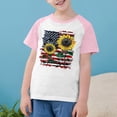 thumbnail image 2 of GERsome 4th of July Kids Boys T-Shirts, Girls Crewneck Short Sleeve Comfort Tees Summer Unisex American Flag Tshirts, Sizes 3-4 Years, 2 of 7