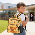 thumbnail image 3 of KUIFORTI Capybara Print Toddler Backpack Girls Kids School Bag with Front Pockets Adjustable Straps Durable Polyester for Preschool Kindergarten Back to School Gifts, 3 of 7
