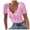 Pink, variant on Aayomet Womens Plus Size Tops Women's Petal Sleeve Tops V Neck Short Sleeve Shirts Cute Summer Casual T-Shirts Loose Fit Blouses,Black S