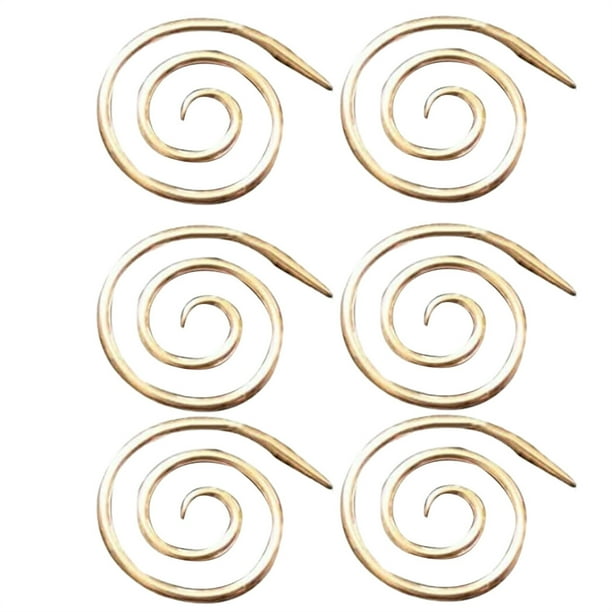Advancent Tapiz de de Cable de aluminio para el hogar, bricolaje, artesanía, alfileres de ganchillo, agujas de tejer, accesorio de Decoración del hogar 6 uds oro Advancent HA063661-07