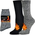 thumbnail image 1 of Thick Thermal Socks Insulated Heated Heavy Warm Socks For Winter Cold Weather(2 Pairs & 4 Pairs), 1 of 7