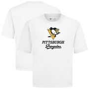 Men's Levelwear White Pittsburgh Penguins Team Surge Luxe Signature Knit T-Shirt