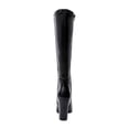 thumbnail image 3 of JANE AND THE SHOE Womens Black Mabel Pointy Toe Block Heel Zip-Up Dress Boots 8 M, 3 of 4